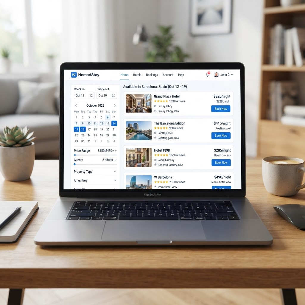 Hotel Booking Platform project screenshot