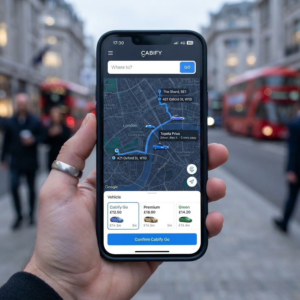 Ride-Hailing App project screenshot